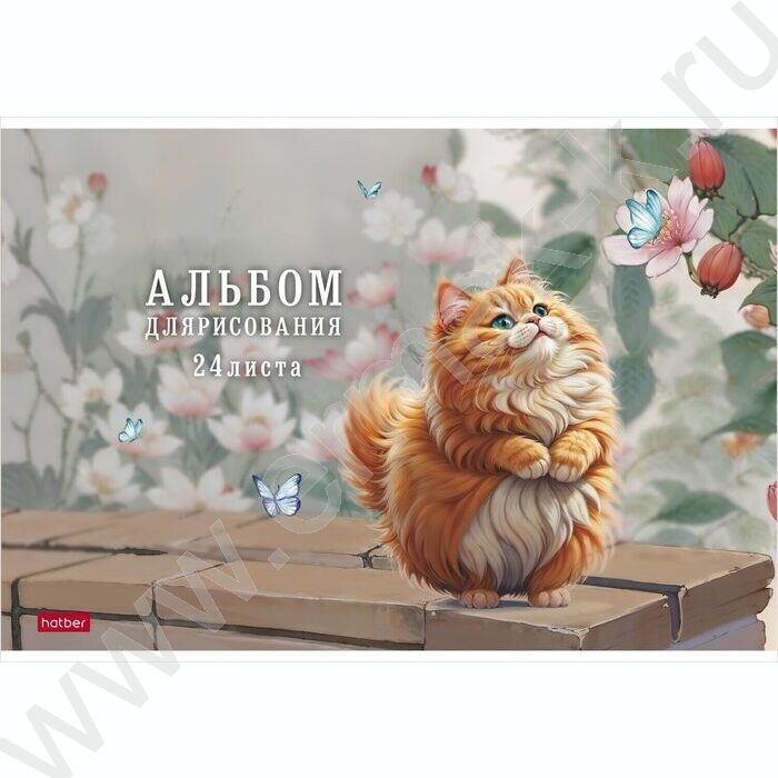 Альбом д/рисования 24л "Пухляши" /мат ламин,тиснение/ 5видов | Фото 2