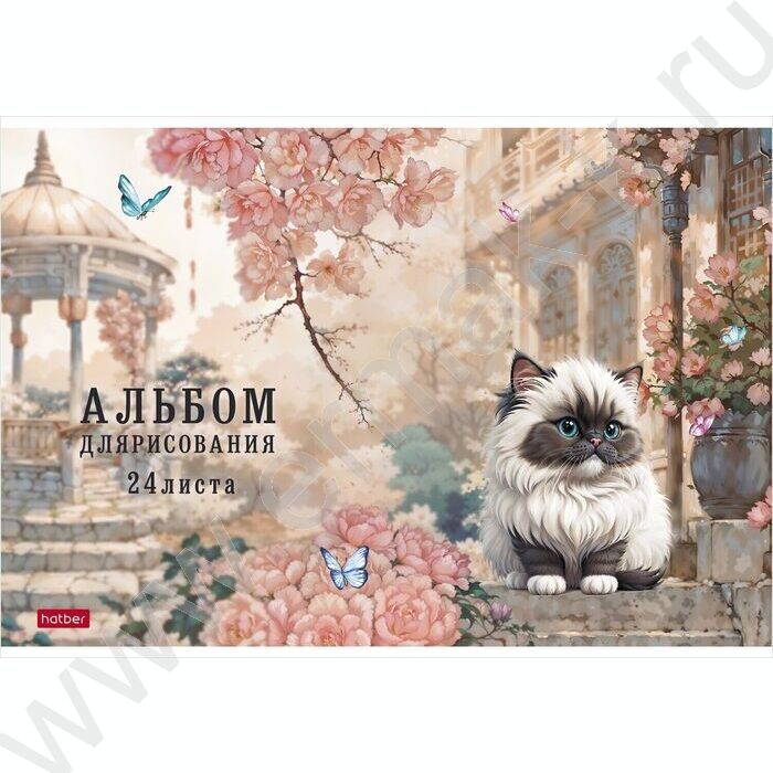 Альбом д/рисования 24л "Пухляши" /мат ламин,тиснение/ 5видов | Фото 4