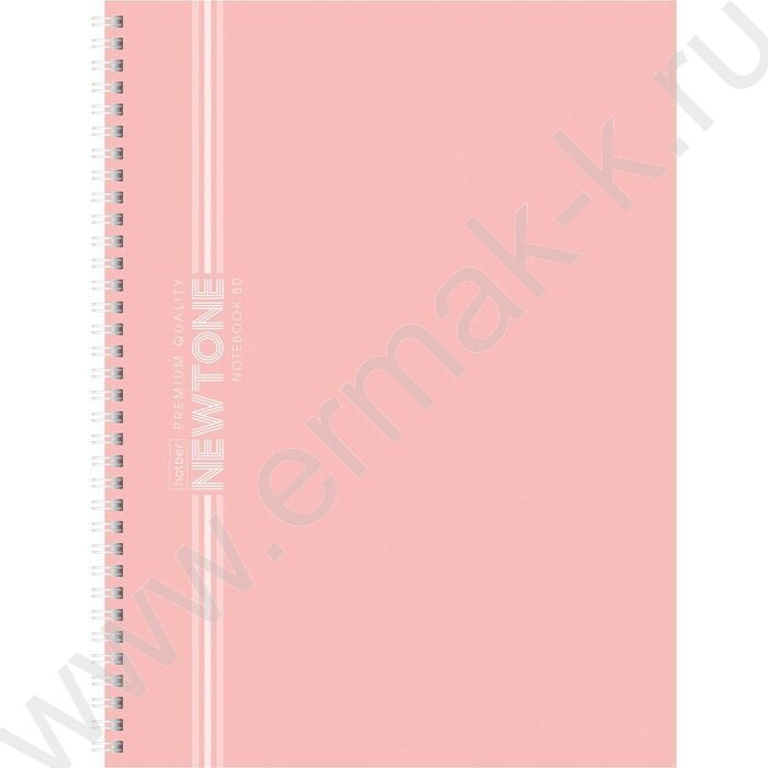 Тетрадь  80л А4 клетка/спираль/многоуров.перфорация "NEWtone PASTEL Розовый кварц" | Фото 1