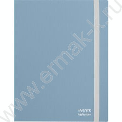 Папка на резинках sigNATURE фактура "ткань", 3 клапана, сумеречно синяя А4 0,65мм NEW | Фото 1