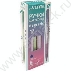 Ручка шар авт 0,7мм Degrade синяя /резиновый держатель, ассорти NEW | Фото 2