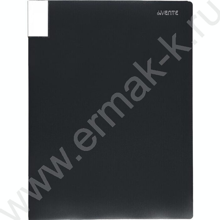 Папка  40 файлов А3 "Uno Black" фактура "песок", 500мкм /вкладыши 30мкм, черная | Фото 1