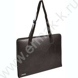 Папка д/чертежей и рисунков A3 49x35х3см "Uno Black", регулир. ручки, черная NEW | Фото 1