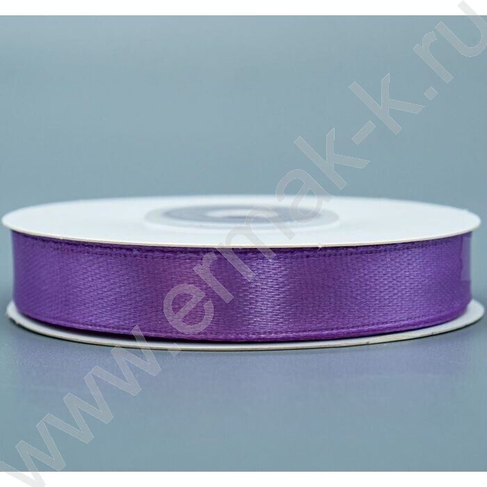 Лента атлас 1,2см*22,85м 25ярд светло-сиреневая | Фото 1