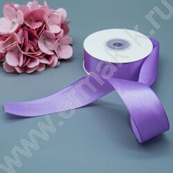 Лента атлас 2,5см*22,85м 25ярд светло-сиреневая | Фото 2