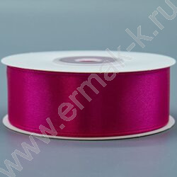Лента атлас 2,5см*22,85м 25ярд фуксия | Фото 1