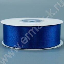Лента атлас 2,5см*22,85м 25ярд ярко-синяя | Фото 1
