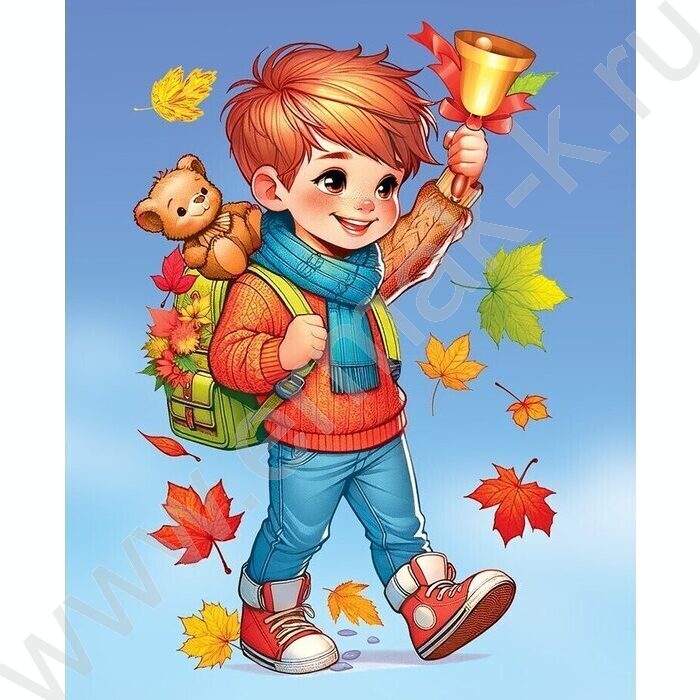 Наклейки д/оформления двусторонняя Мальчик с колькольчиком | Фото 2