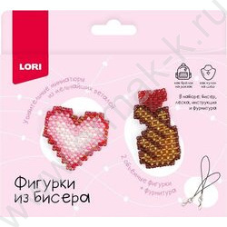 Набор д/творчества Фигурки из бисера Брелоки "Рука с сердечком, сердце" NEW | Фото 1
