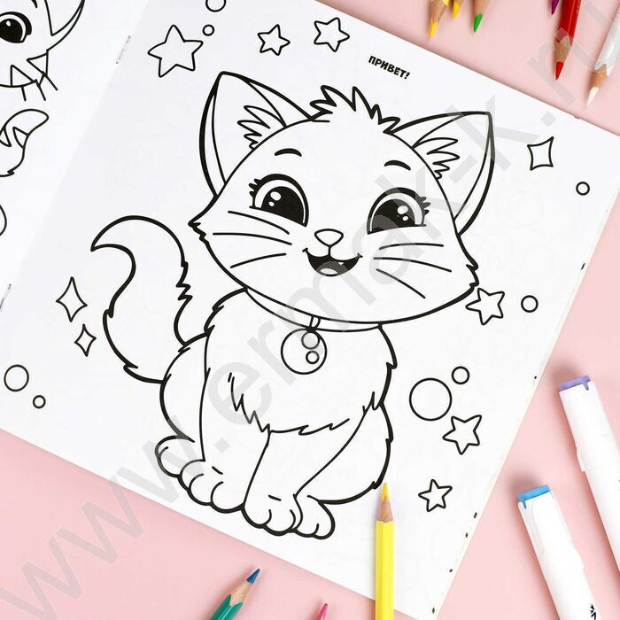 Раскраска 2115*215 Раскрась Таба-лапки | Фото 2