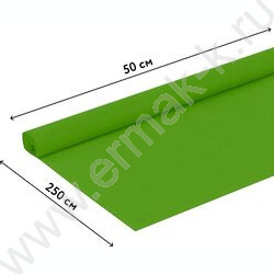 Бумага креповая 50*250см Зеленое яблоко 32г/м2 NEW | Фото 3