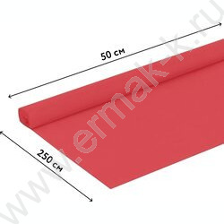 Бумага креповая 50*250см Коралловая 32г/м2 NEW | Фото 3