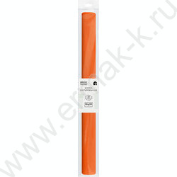 Бумага креповая 50*250см Оранжевая 32г/м2 NEW | Фото 1