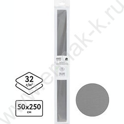 Бумага креповая 50*250см Серая 32г/м2 NEW | Фото 2