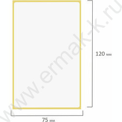 Термоэтикетка 75*120мм "Эко" рулон /300шт | Фото 6