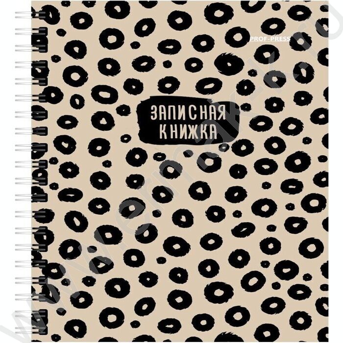 Зап. книжка  80л А6 спираль "Дизайн с принтом" ассорти | Фото 3