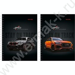 Зап. книжка  80л А6 спираль "Шикарные автомобили-3" ассорти NEW | Фото 1