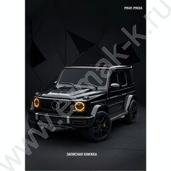 Зап. книжка  96л А6 тв.обл. "Чёрный автомобиль-4" /глянец/ NEW | Фото 1