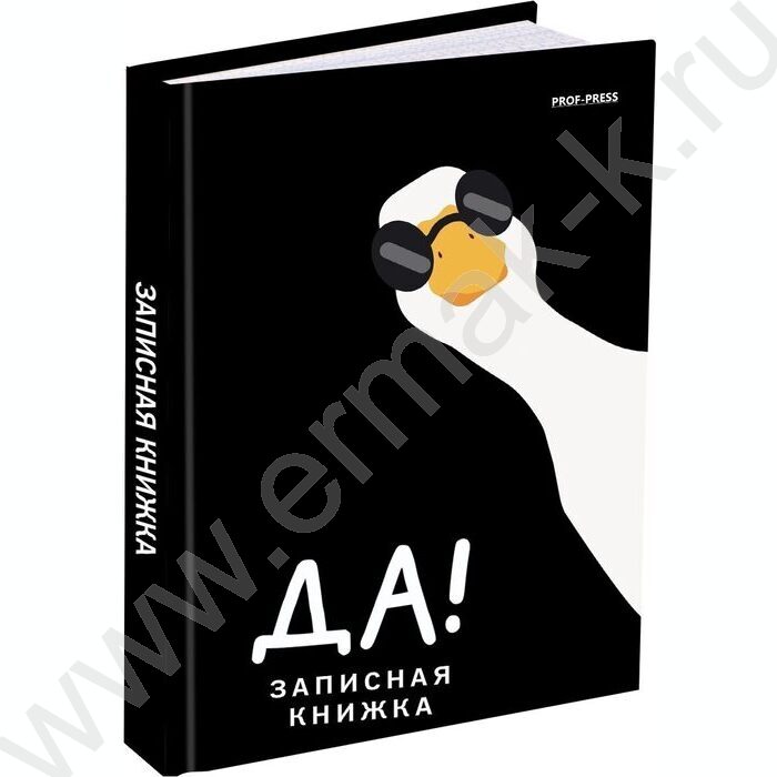 Зап. книжка 160л А6 тв.обл. "Гусь в очках-1" /глянец/ | Фото 1