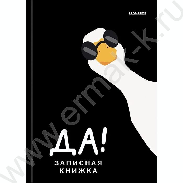 Зап. книжка 160л А6 тв.обл. "Гусь в очках-1" /глянец/ | Фото 2