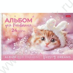 Альбом д/рисования-спираль пл.об. 24л "Нежные мечты" ассорти NEW | Фото 2