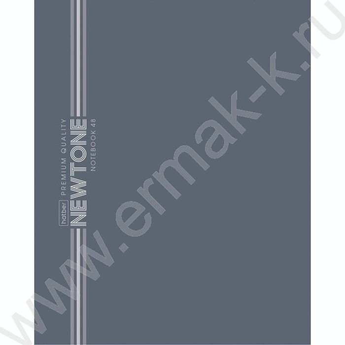 Тетрадь  48л линейка "NEWtone PASTEL Серый агат" /ламинация Soft-touch/ | Фото 1