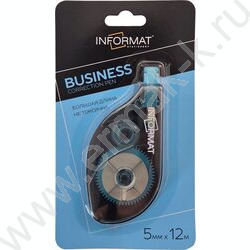 Корректирующая лента 5мм*12м цв корп., черный "BUSINESS" /европодвес NEW | Фото 2