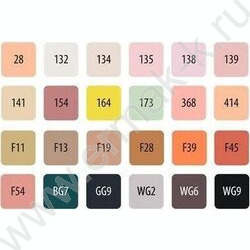 Маркер для скетчинга /набор 24цв/ двусторонний Fantasia Pastel colors (пастельные цвета), пулеви NEW | Фото 3