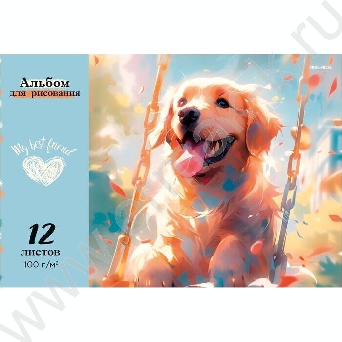Альбом д/рисования 12л "Обаятельные пёсики-1" ассорти | Фото 2