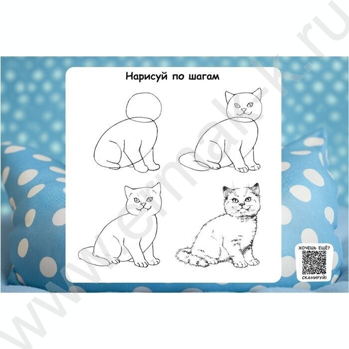 Альбом д/рисования 20л "Милый котик-2" ассорти | Фото 3