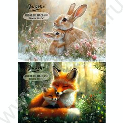 Альбом д/рисования 24л "Животные и их детки" ассорти NEW | Фото 1