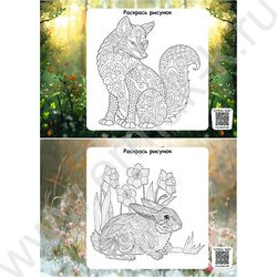 Альбом д/рисования 24л "Животные и их детки" ассорти NEW | Фото 3