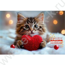 Альбом д/рисования 24л "Котята на пледе" ассорти NEW | Фото 2