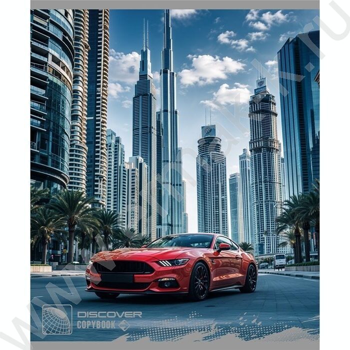 Тетрадь  48л клетка "Спортивные машины" /серебро,лён/ ассорти | Фото 3