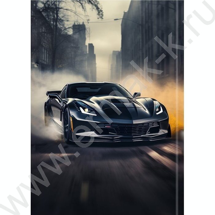 Зап. книжка  48л А6 тв.обл. "Спортивный автомобиль в городе-1" /глянец/лен/ | Фото 4