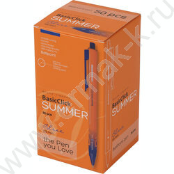 Ручка шар авт BasicClick.Summer синяя 0,5мм NEW | Фото 4