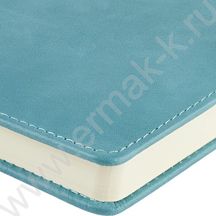 Ежедневник н/дат А5 128л Classic морская волна /ляссе/блок линейка | Фото 4