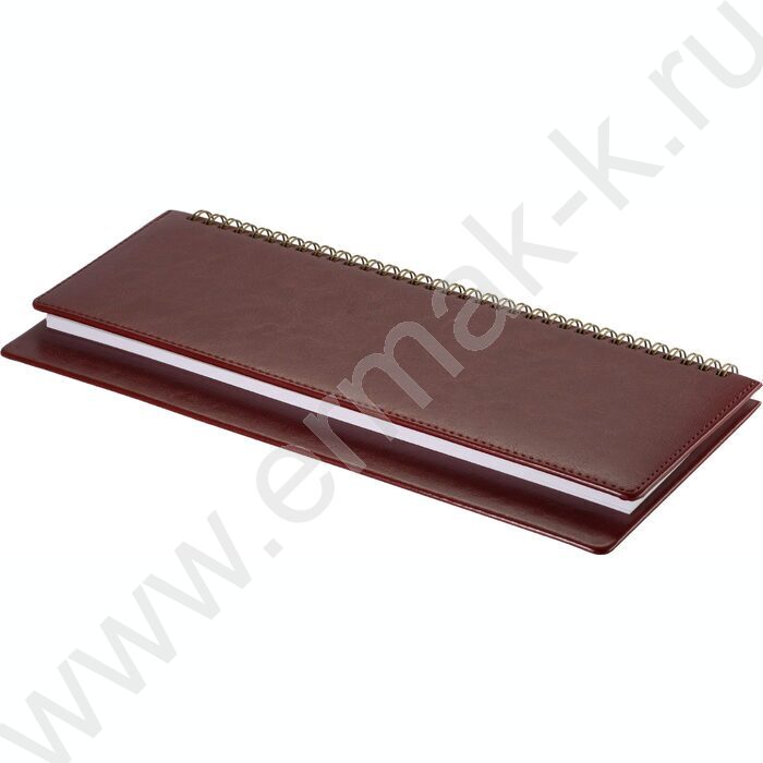 Ежедневник-планинг н/дат 64л спираль "Sidney Nebraska бордовый" | Фото 1