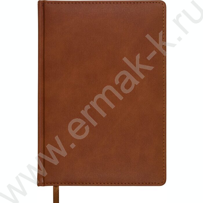 Ежедневник н/дат А5 128л Classic коричневый /ляссе/блок линейка | Фото 2