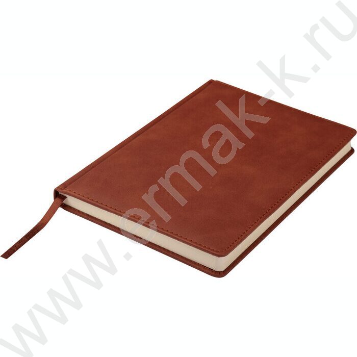 Ежедневник н/дат А5 128л Classic коричневый /ляссе/блок линейка | Фото 5