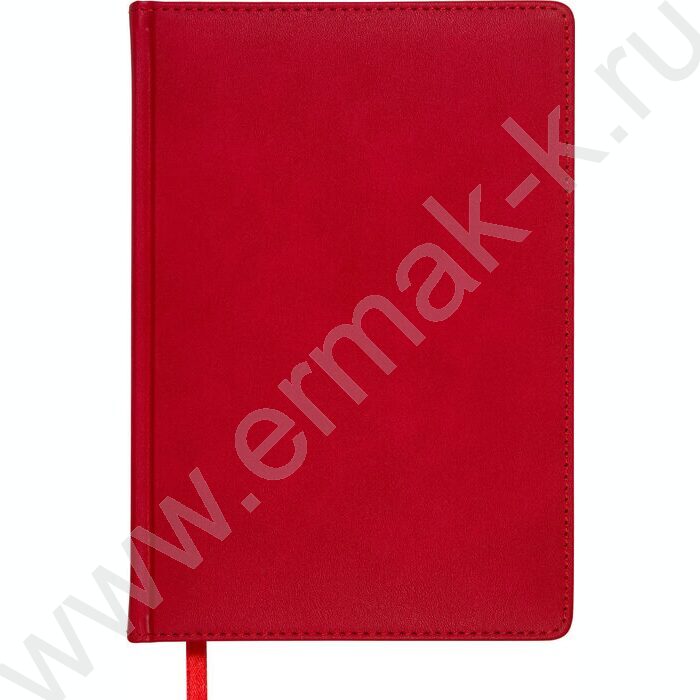 Ежедневник н/дат А5 128л Classic красный /ляссе/блок линейка | Фото 2