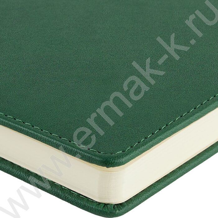 Ежедневник н/дат А5 128л Classic темно-зеленый /ляссе/блок линейка | Фото 4