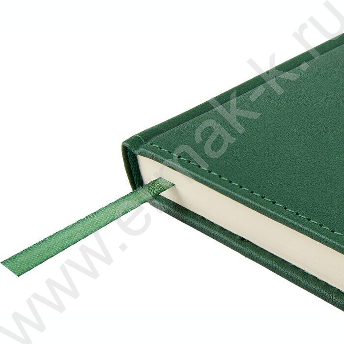 Ежедневник н/дат А5 128л Classic темно-зеленый /ляссе/блок линейка | Фото 5