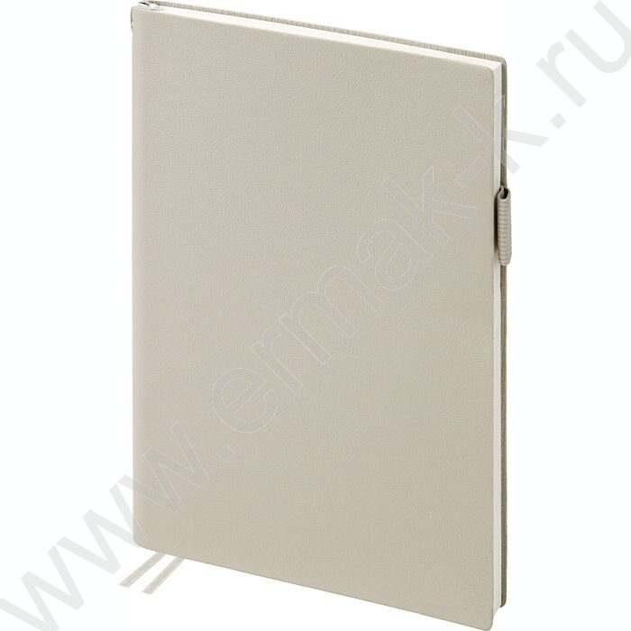 Ежедневник н/дат А5 128л Grand серый,ляссе:два в цвет обложки,линейка | Фото 1