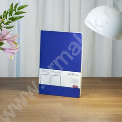 Ежедневник н/дат А5 136л Megapolis Velvet Flex синий,искус.кожа SOFT TOUCH,линейка NEW | Фото 9