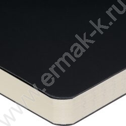 Ежедневник н/дат А5 136л Megapolis Velvet Flex черный,искус.кожа SOFT TOUCH,линейка NEW | Фото 4