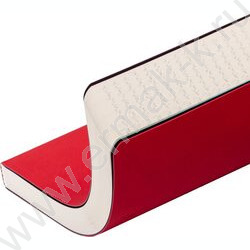 Ежедневник н/дат А5 136л Megapolis Velvet Flex красный,искус.кожа SOFT TOUCH,линейка NEW | Фото 4
