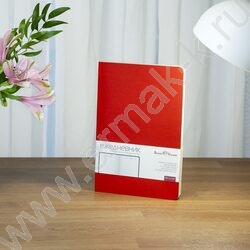 Ежедневник н/дат А5 136л Megapolis Velvet Flex красный,искус.кожа SOFT TOUCH,линейка NEW | Фото 7