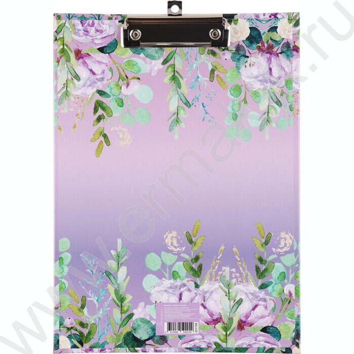 Клипборд А4 глянц.ламин. с зажимом Весна | Фото 1