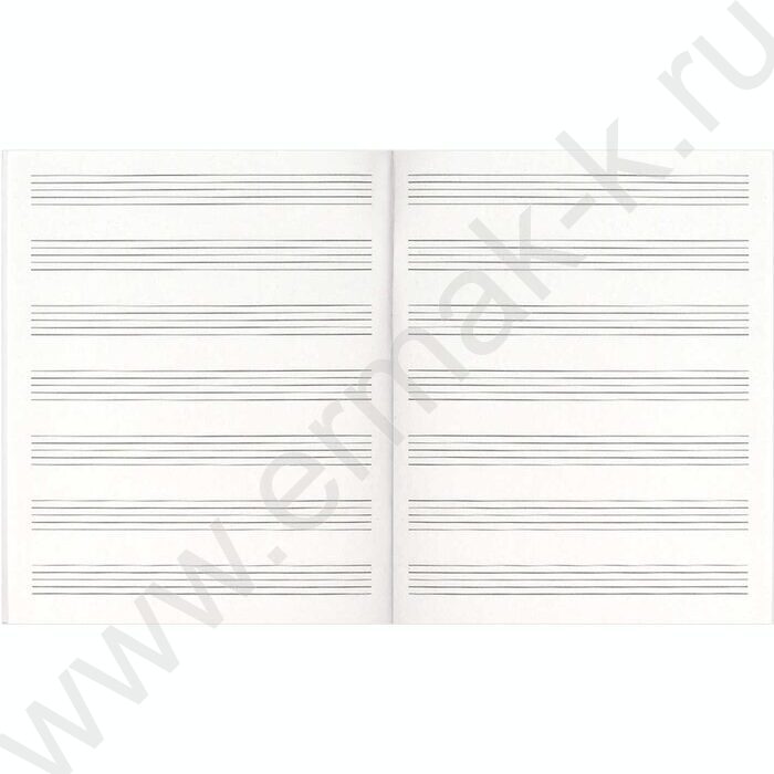 Тетрадь для нот 24л А5+ мл.классы "Девушка в наушниках" расширенный нотный стан | Фото 4